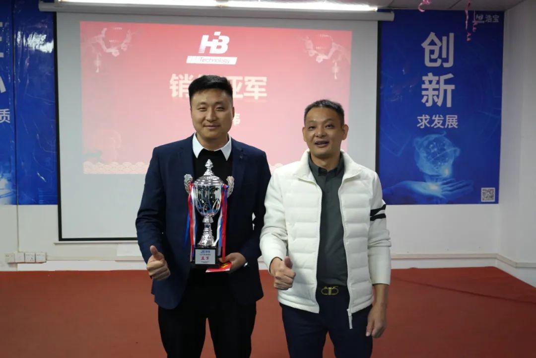 浩寶技術(shù)2023營銷年會銷售亞軍獎